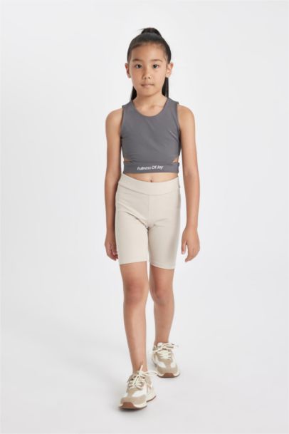 بنطلون ليجن بناتي بايكر مضلع