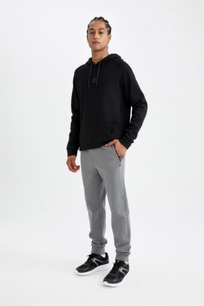 DeFactoFit Standard Fit Hooded Sports Sweatshirt