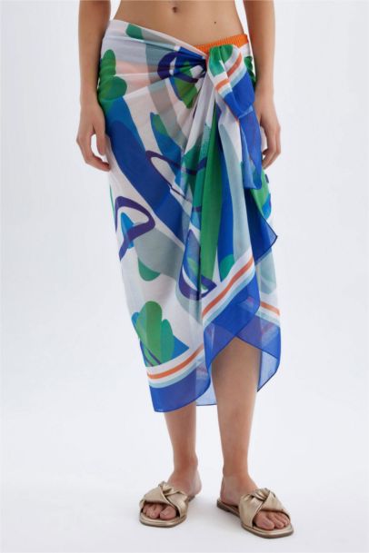 Fall in Love Patterned Voile Beach Skirt