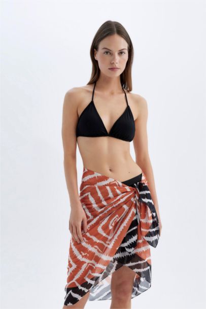Standard Fit Printed Voile Beachwear