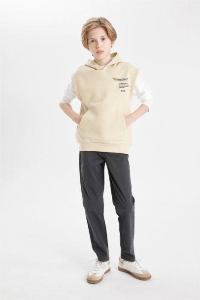 Boy Printed Hooded Vest