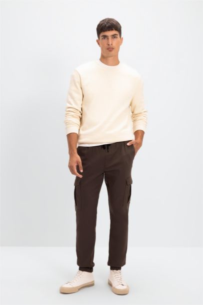 Tactical Tied Waist Elastic Leg Jogger Cargo Pants