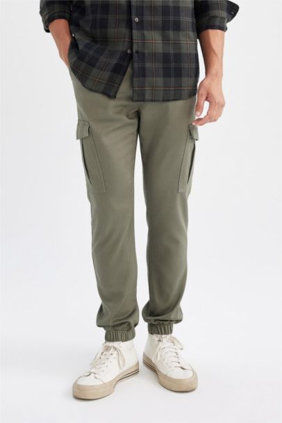 Tactical Tied Waist Elastic Leg Jogger Cargo Pants