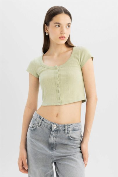 تيشيرت نص كم سليم فيت