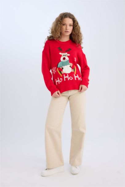 Christmas Themed Zippered Pullover