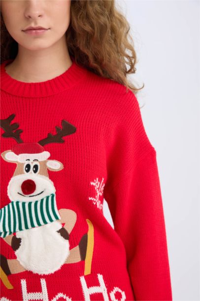 Christmas Themed Zippered Pullover