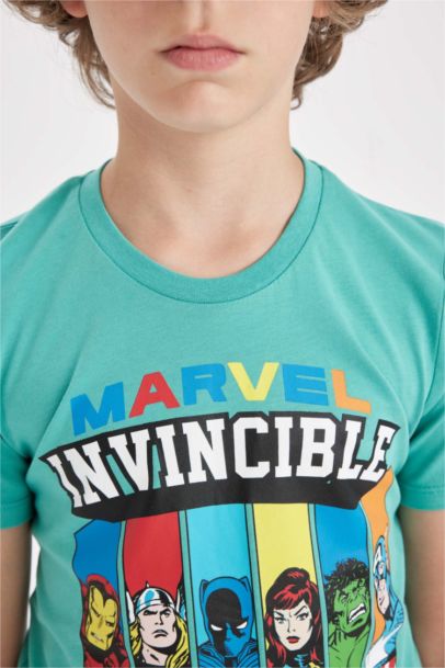 سيت بجامة قصة عادية من مارفل - قطعتين