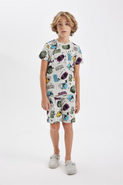 سيت بجامة ولادي قصة عادية من مارفل - قطعتين