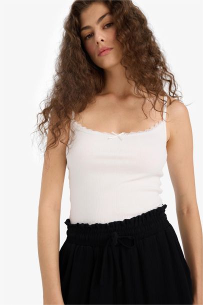 Slim Fit Camisole V-Neck Tank Top