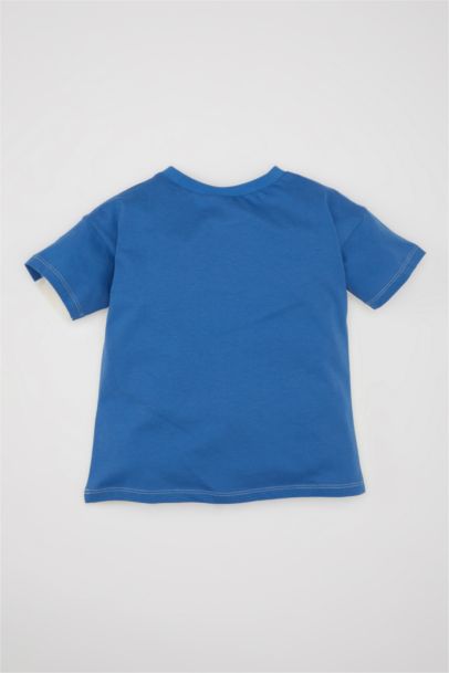 تيشيرت بيبي اولادي بطبعة شعار وقصة عادية