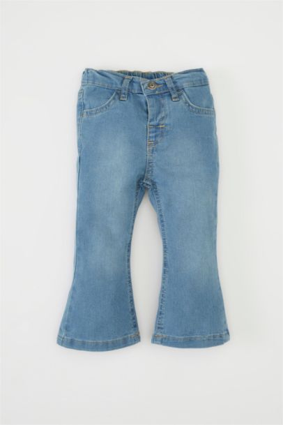Baby Girl Elastic Banded Jeans