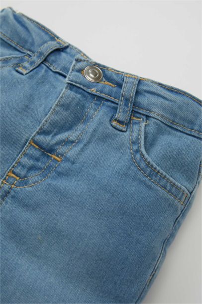 Baby Girl Elastic Banded Jeans