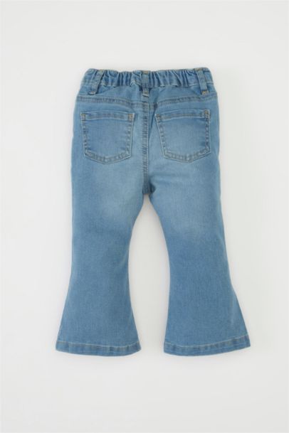 Baby Girl Elastic Banded Jeans