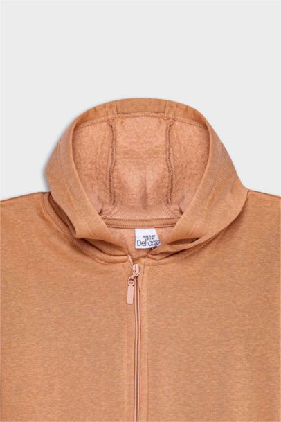 Baby Girl Hooded Cardigan with Soft Fur Inside