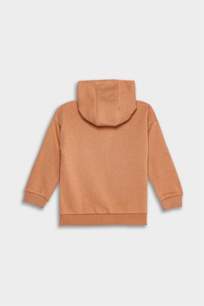 Baby Girl Hooded Cardigan with Soft Fur Inside