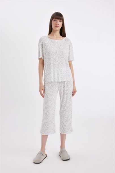 Fall in Love Regular Fit Patterned 2 Piece Pajama Set