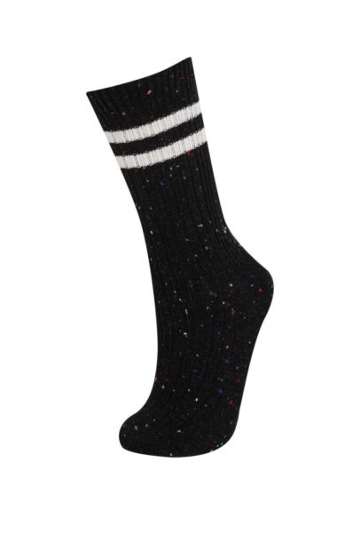 جوارب شتوي قطن ولادي - قطعتين