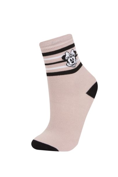 Girl Disney Mickey & Minnie 2 Piece Cotton Long Socks