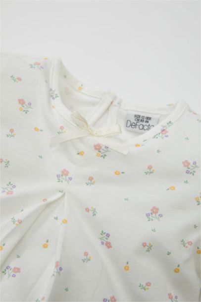 Baby Girl Floral Cotton 2 Piece Pajama Set