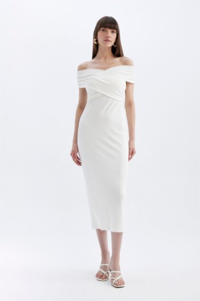 Bodycon Cross Neck Cotton Sleeveless Maxi Dress