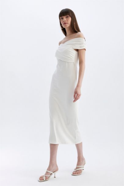Bodycon Cross Neck Cotton Sleeveless Maxi Dress