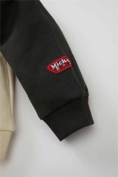 Sweatshirt Col Montant avec Motif Mickey et Minnie de Disney Pour Bébé Garçon