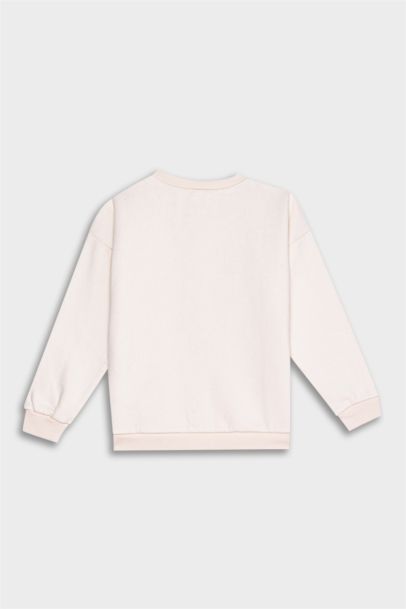 Baby Girl Regular Fit Slogan Printed Sweatshirt