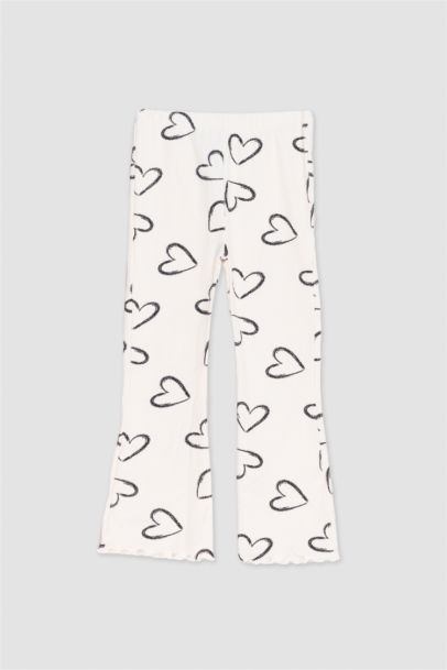 Baby Girl Heart Patterned 2 Piece Set