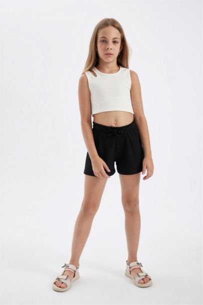 Girl Ribbed Camisole Shorts