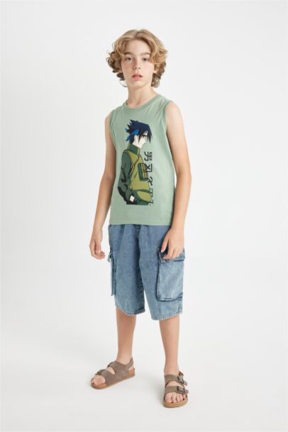 تيشيرت كت اولادي قصة عادية بدون كم مطبوع