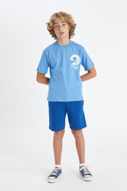 Boy Crew Neck Printed Short Sleeve T-Shirt