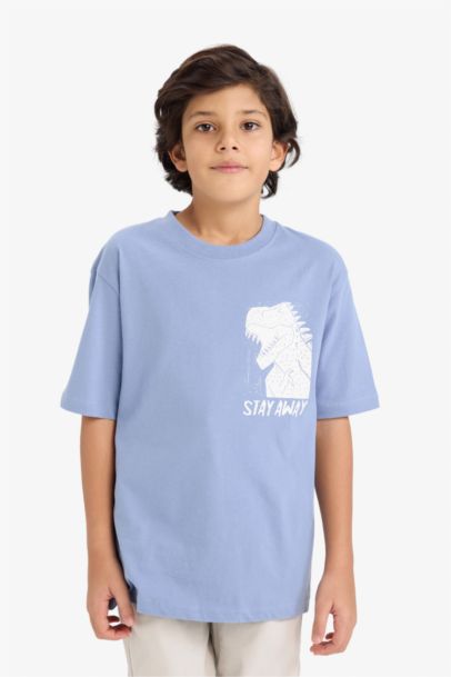 Boy Crew Neck Printed Short Sleeve T-Shirt