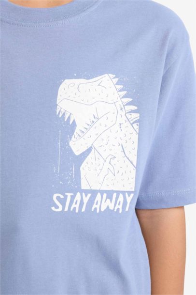 Boy Crew Neck Printed Short Sleeve T-Shirt