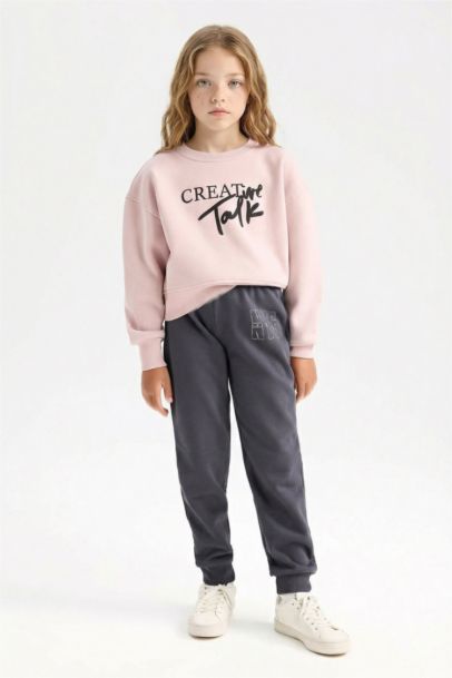 سروال قماش سميك جوجر فيت