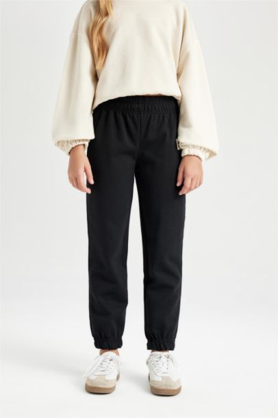 Pantalon de jogging à étiquete pour fille