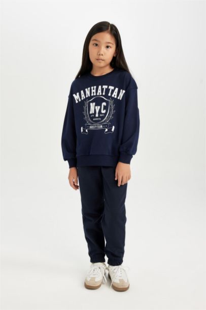 سروال سويت بانتس بناتي جوجر برجل مطاطي