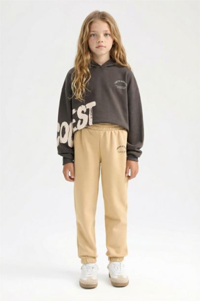 Girl Standard Fit Elastic Waist Printed Jogger Sweatpants