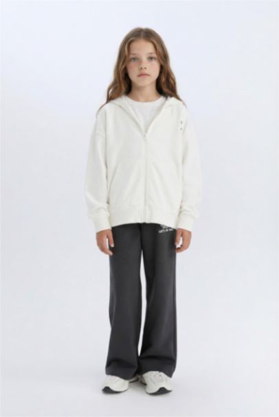 Pantalon de survêtement large avec imprimé pour fille