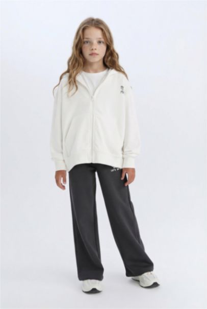 Pantalon de survêtement large avec imprimé pour fille