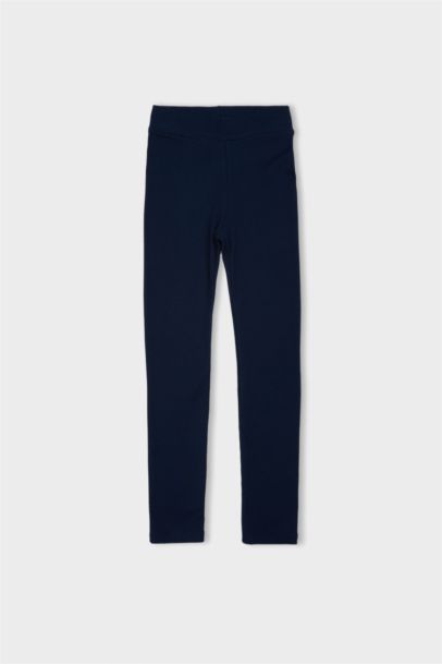 Leggings basiques à Longueur standard et taille élastique