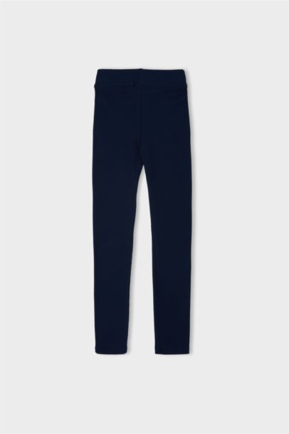 Leggings basiques à Longueur standard et taille élastique