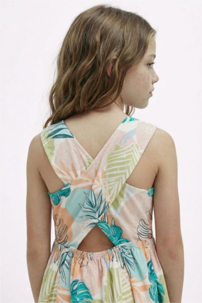 Robe D'été imprimée sans Manches pour Fille