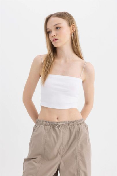 Lot de 2 Crop tops basiques à bretelles