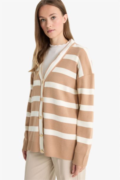 Cardigan col V Coupe régulière