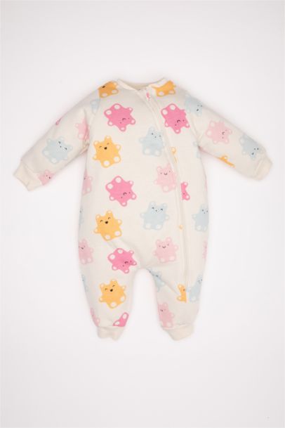 جمبسوت بيبي بناتي ابيض حديثي الولادة بألياف ناعمة 1,6 توج