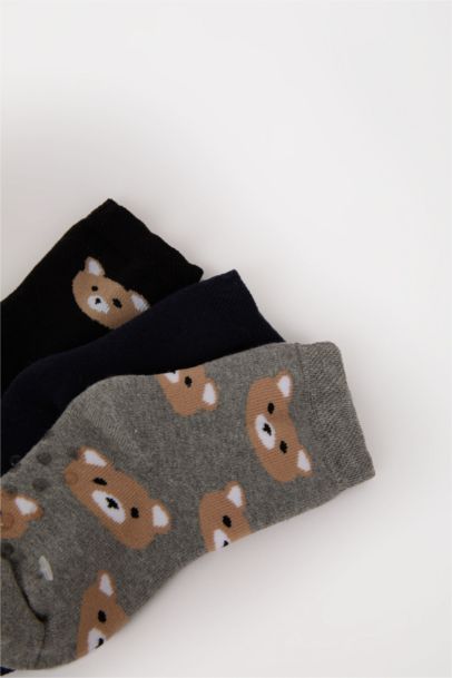 Baby Boy Animal Print 3 piece Terry Socks