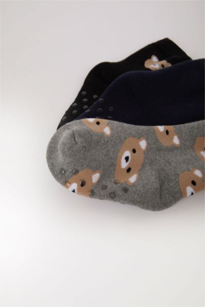 Baby Boy Animal Print 3 piece Terry Socks