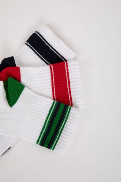 Baby Boy Non-Slip Sole 3 Piece Cotton Long Socks