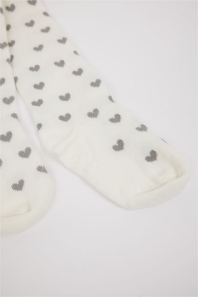 شرابات كولون بيبي بناتي قطن - قطعتين