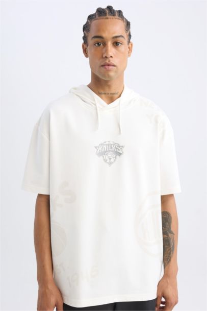 Футболка оверсайз NBA New York Knicks с капюшоном, DeFactoFit